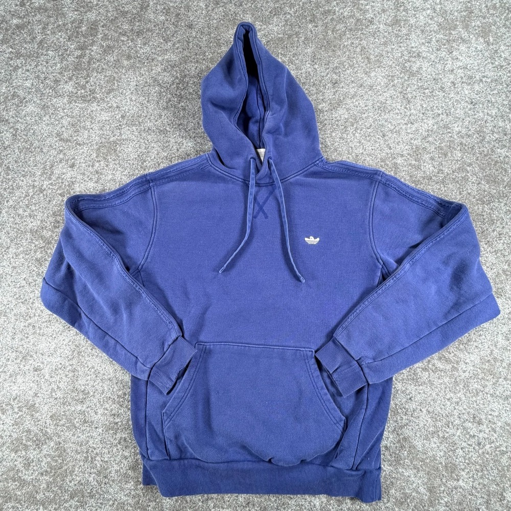 Adidas Heavyweight Shmoofoil Hoodie Unisex S Blue Cotton Fleece Skateboardingā